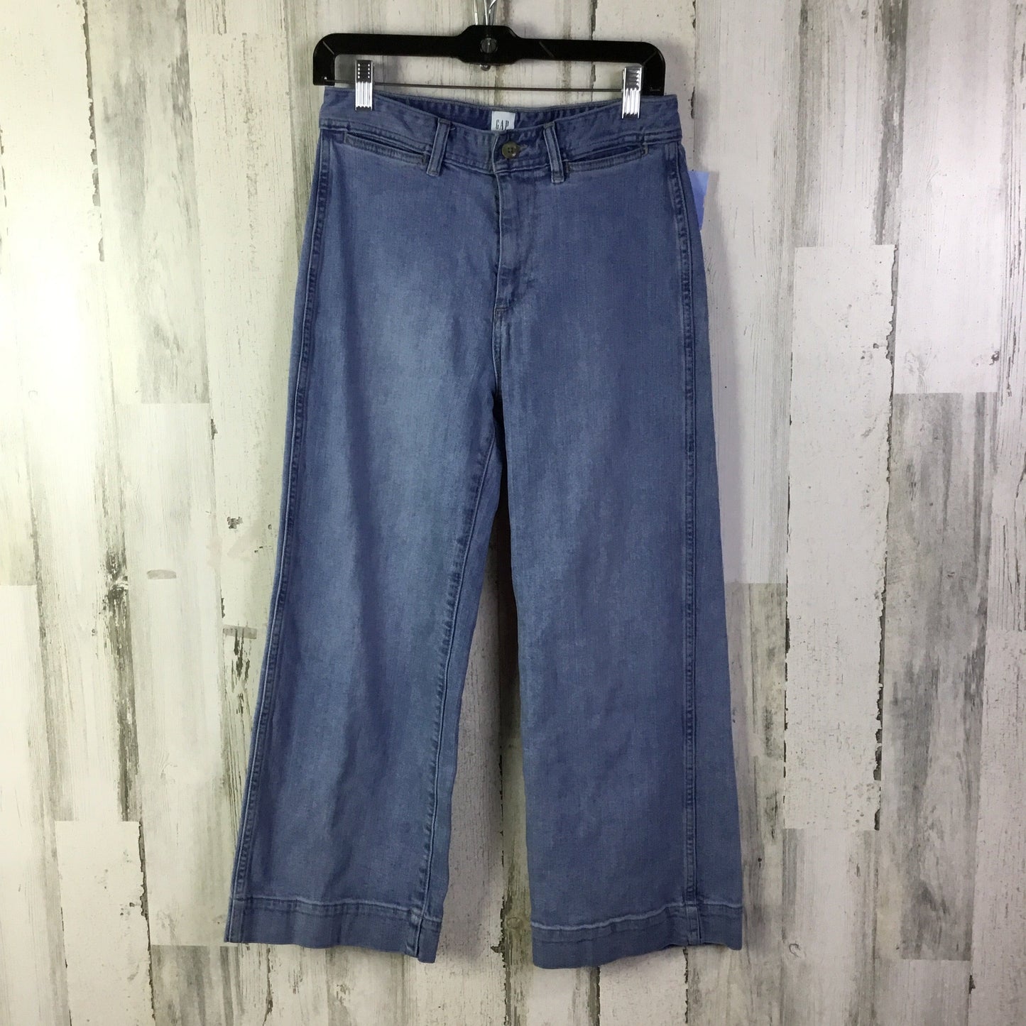 Jeans Wide Leg By Gap In Blue Denim, Size: 6