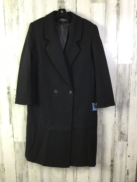 Coat Trench Coat By Adolfo Studio In Black, Size: L