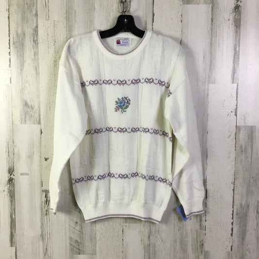 Sweater By Clothes Mentor In Cream, Size: L