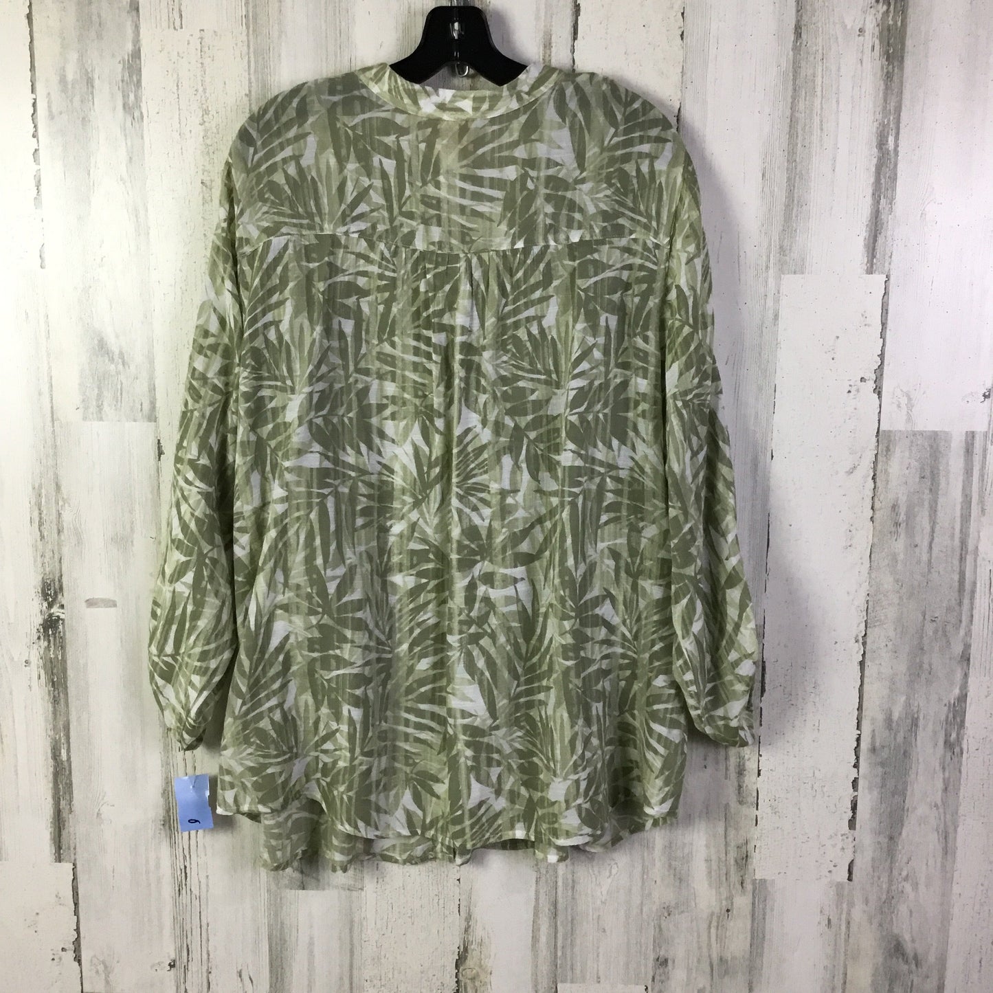 Blouse Long Sleeve By Ruby Rd In Green, Size: 1x