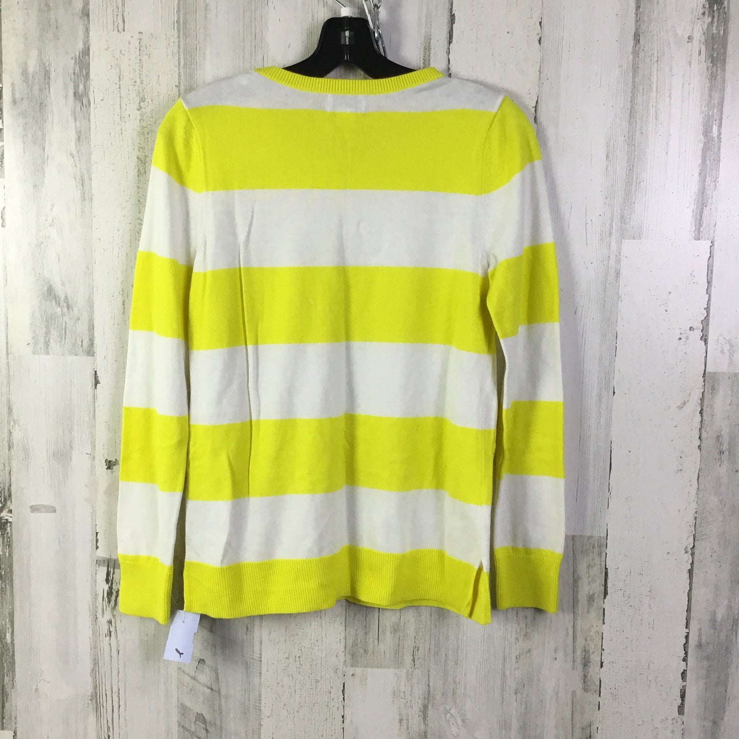 Sweater By Old Navy In White & Yellow, Size: S