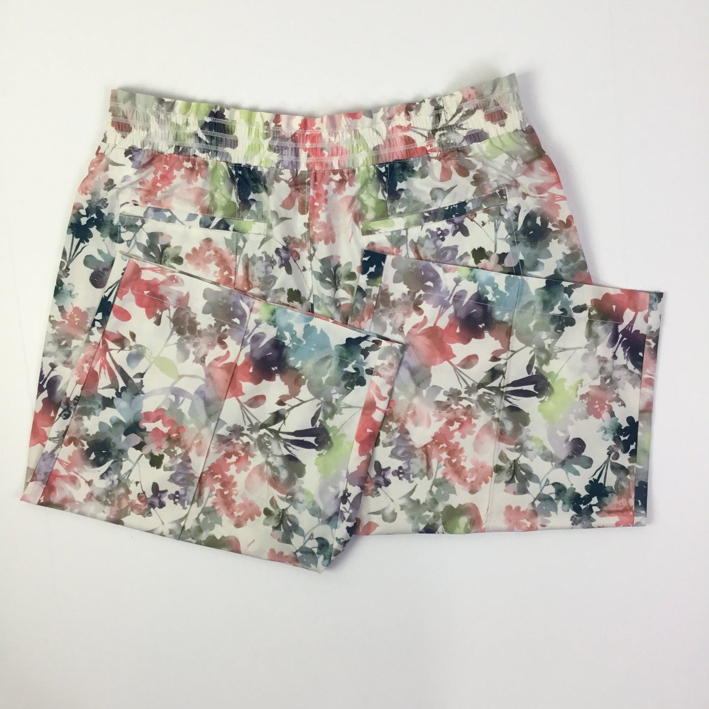 Athletic Capris By Athleta In Floral Print, Size: L