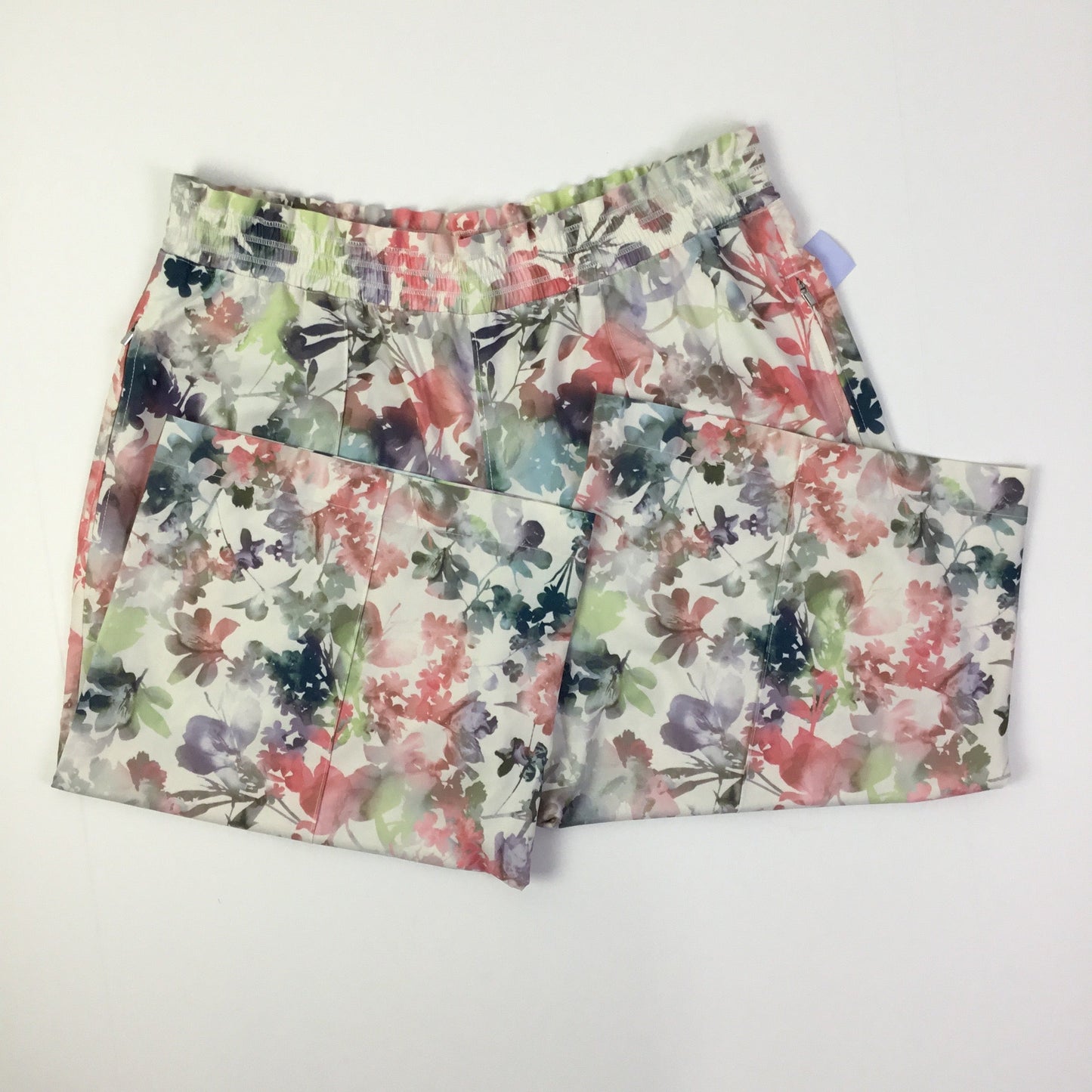 Athletic Capris By Athleta In Floral Print, Size: L