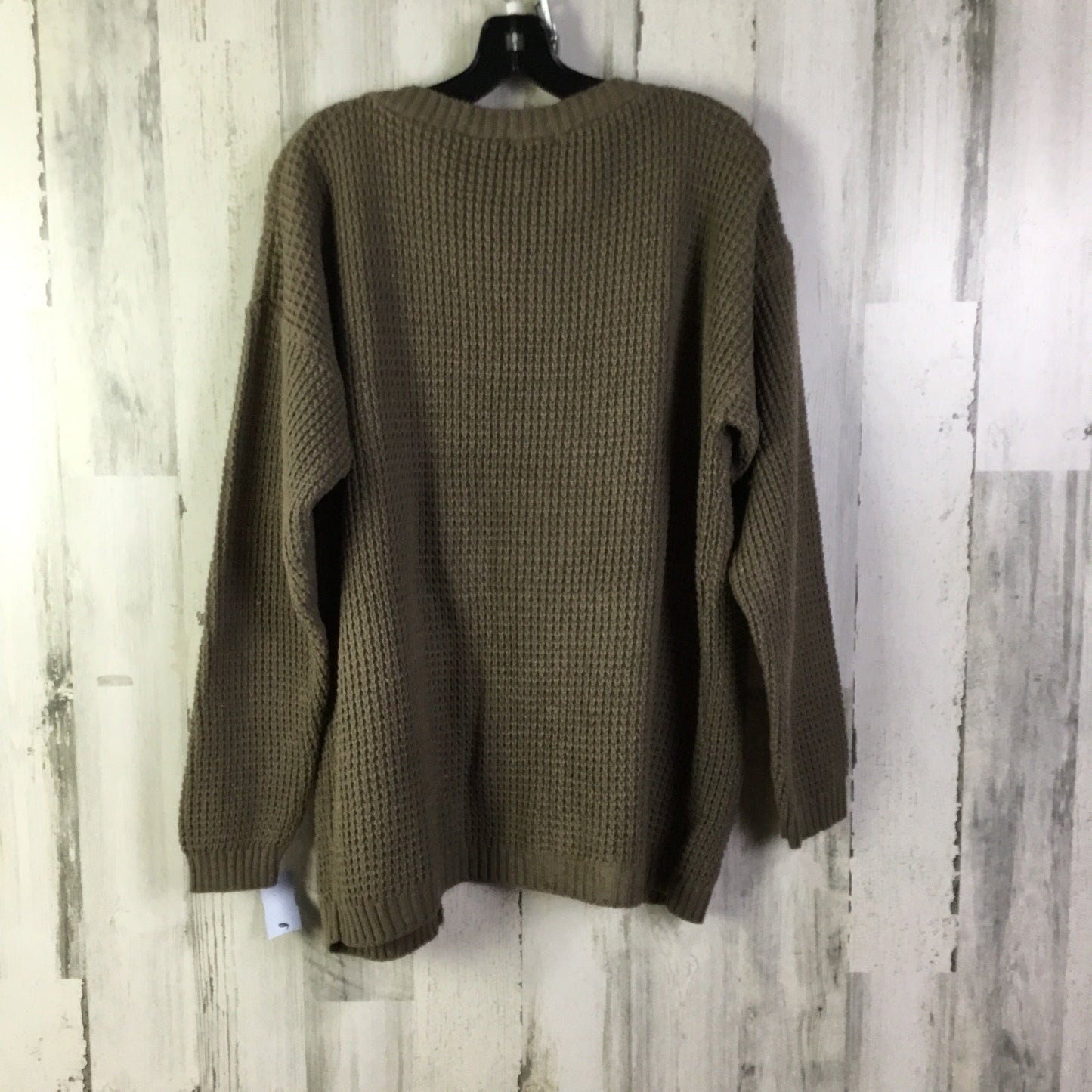 Sweater Cardigan By Boohoo Boutique In Brown, Size: 1x