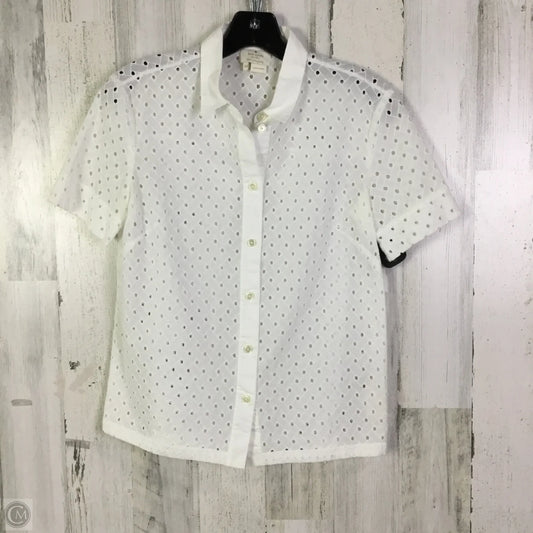 Top Short Sleeve Designer By Kate Spade In White, Size: Xxs