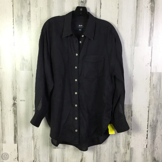 Blouse Long Sleeve By Maeve In Black, Size: S
