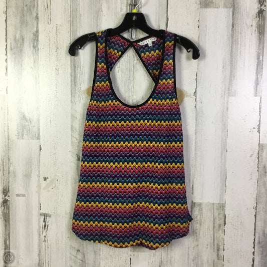 Top Sleeveless By Trina Turk In Rainbow Print, Size: L