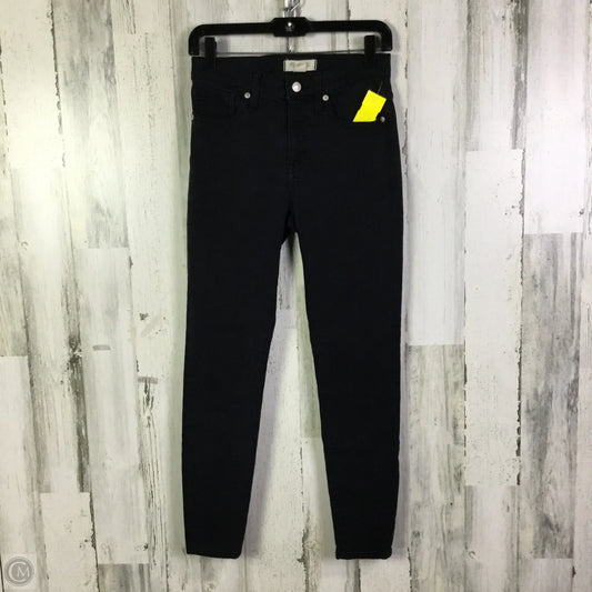 Jeans Skinny By Madewell In Black Denim, Size: 4