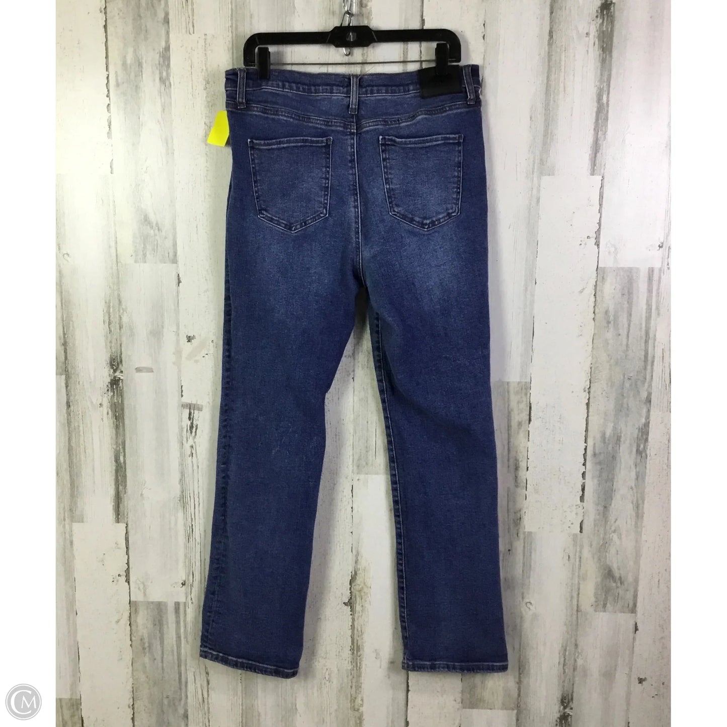 Jeans Boot Cut By Express In Blue Denim, Size: 16