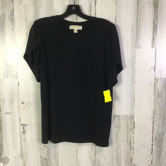 Top Short Sleeve By Michael By Michael Kors In Black, Size: M
