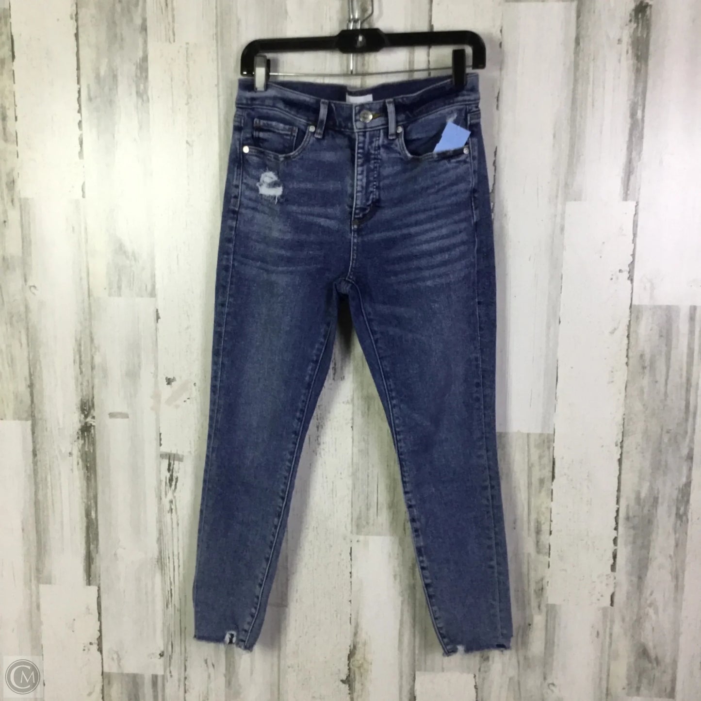 Jeans Skinny By Loft In Blue Denim, Size: 4