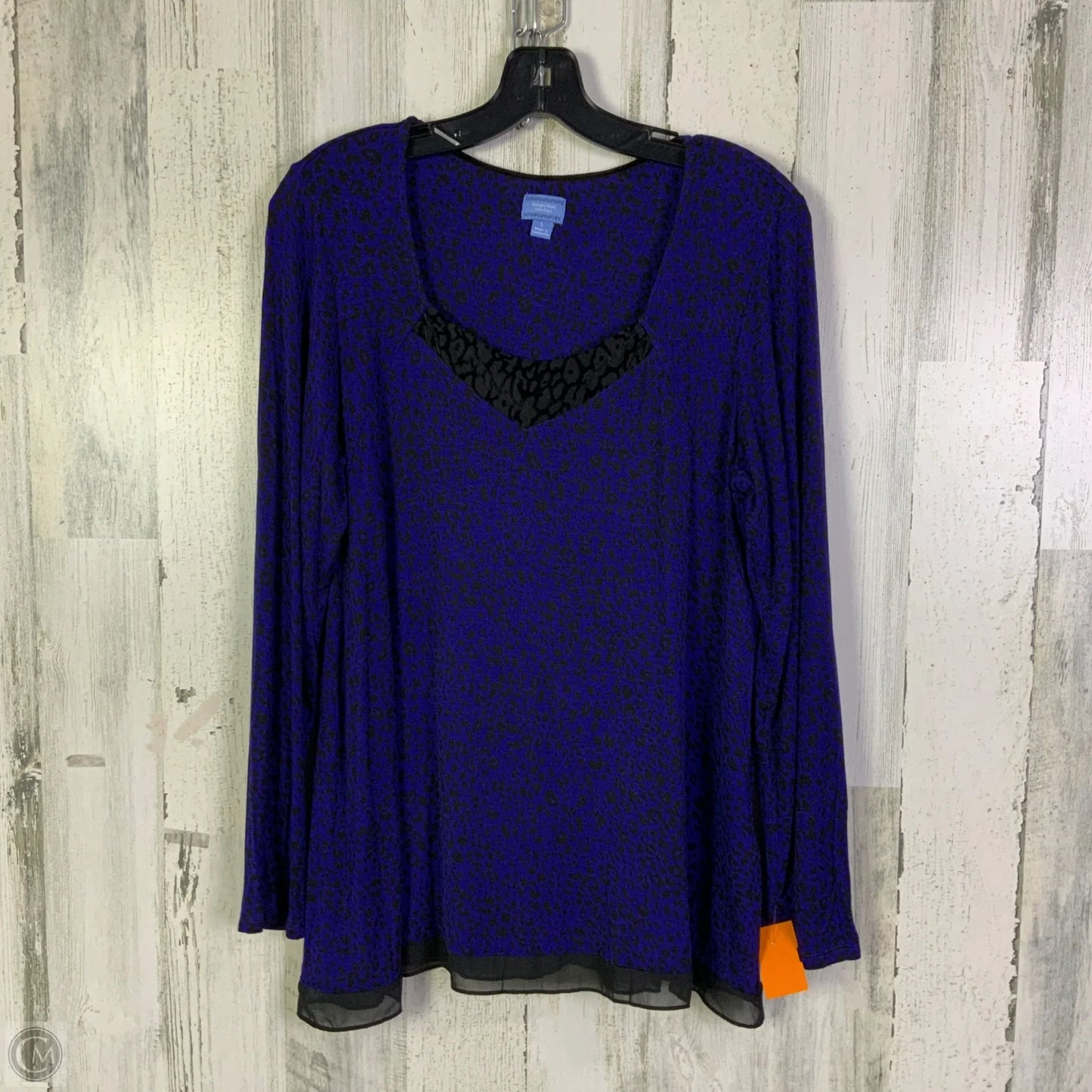 Pajamas 2pc By Simply Vera In Blue, Size: L