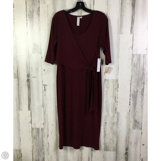Dress Casual Midi By Emma And Michele In Red, Size: M