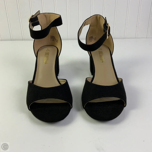 Sandals Heels Block By Dream Pairs In Black, Size: 9