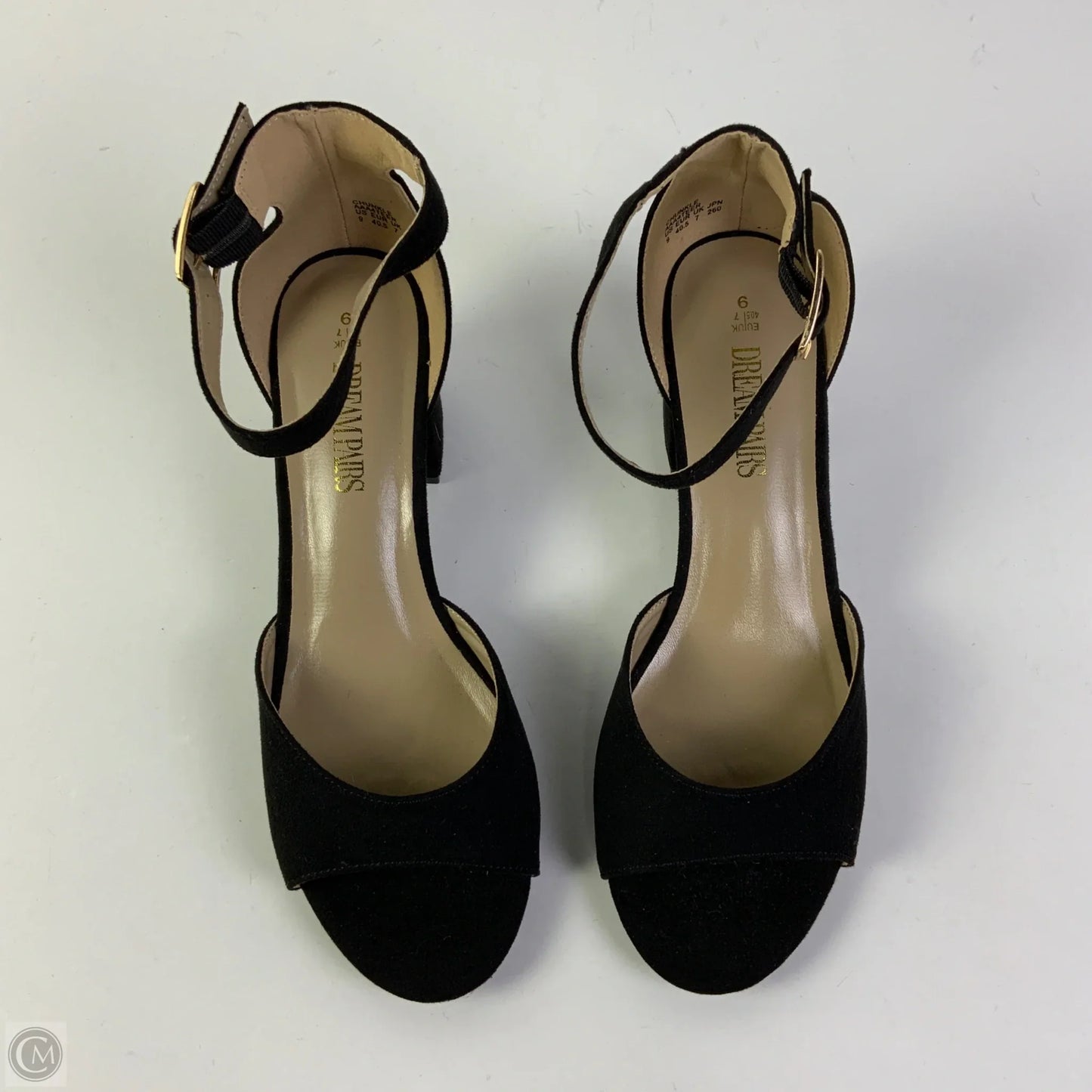 Sandals Heels Block By Dream Pairs In Black, Size: 9