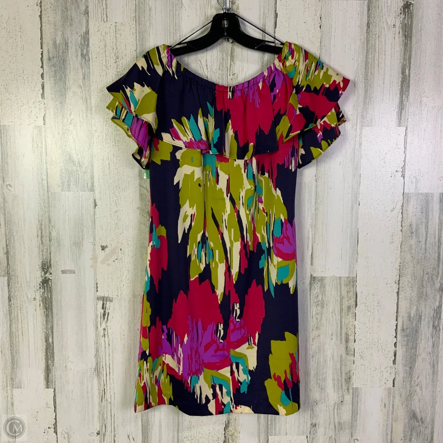 Dress Casual Short By Maggy London In Blue & Green, Size: Xs