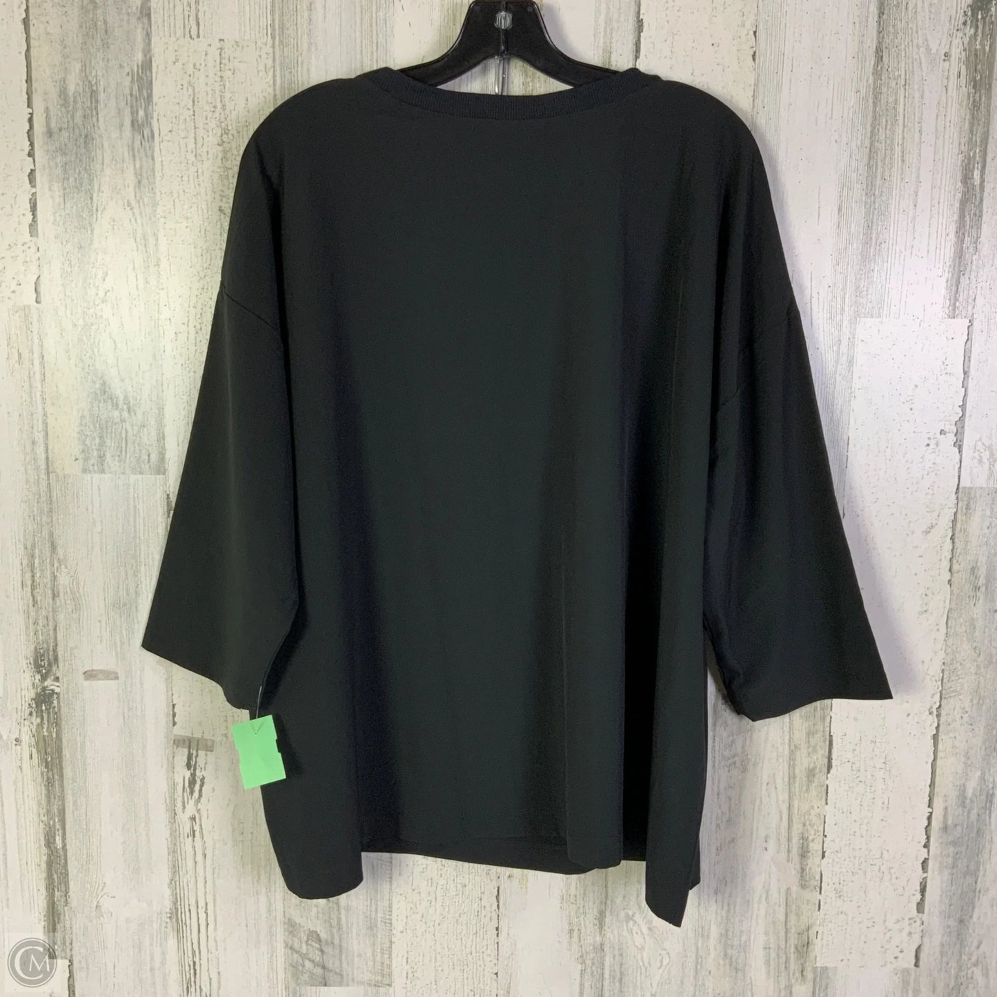 Athletic Top Short Sleeve By J. Jill In Black, Size: 2x