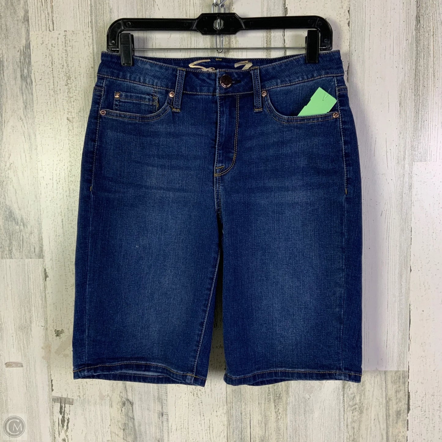 Shorts By Seven 7 In Blue Denim, Size: 8