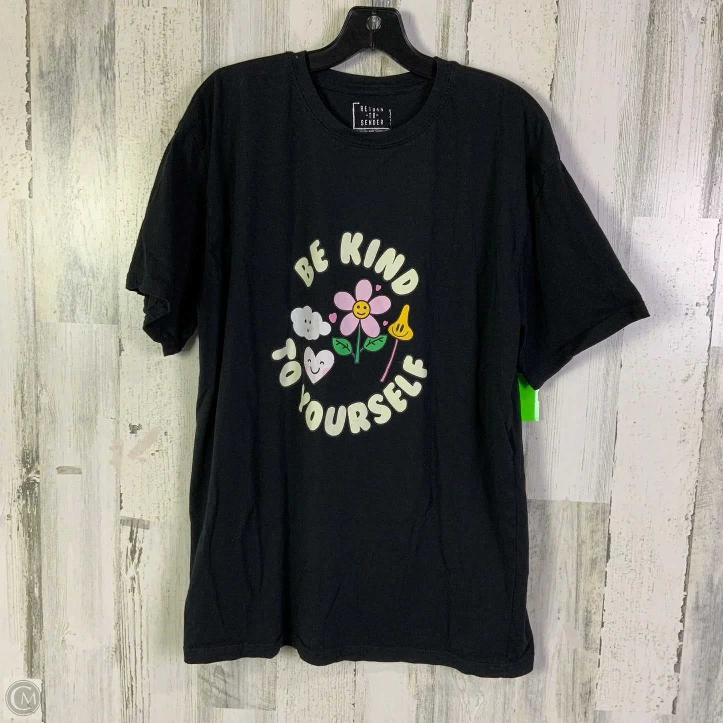 Top Short Sleeve Basic By Clothes Mentor In Black, Size: Xl