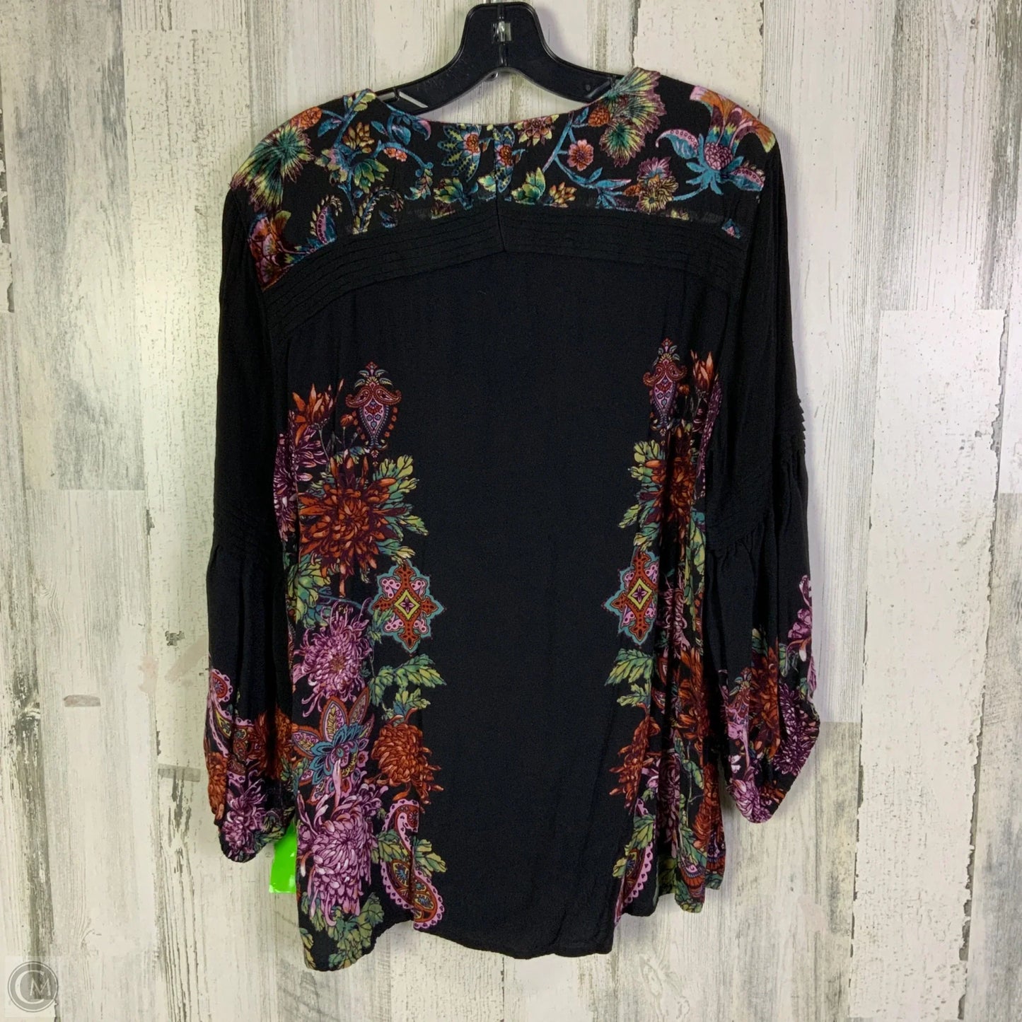 Top 3/4 Sleeve By John Mark In Black, Size: Xl