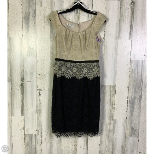 Dress Work By Maggy London In Black & Cream, Size: S