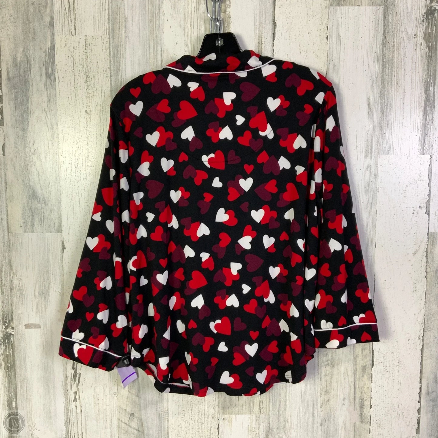 Pajamas Designer By Kate Spade In Black & Red, Size: L
