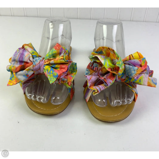 Sandals Flats By Gianni Bini In Multi-colored, Size: 8.5