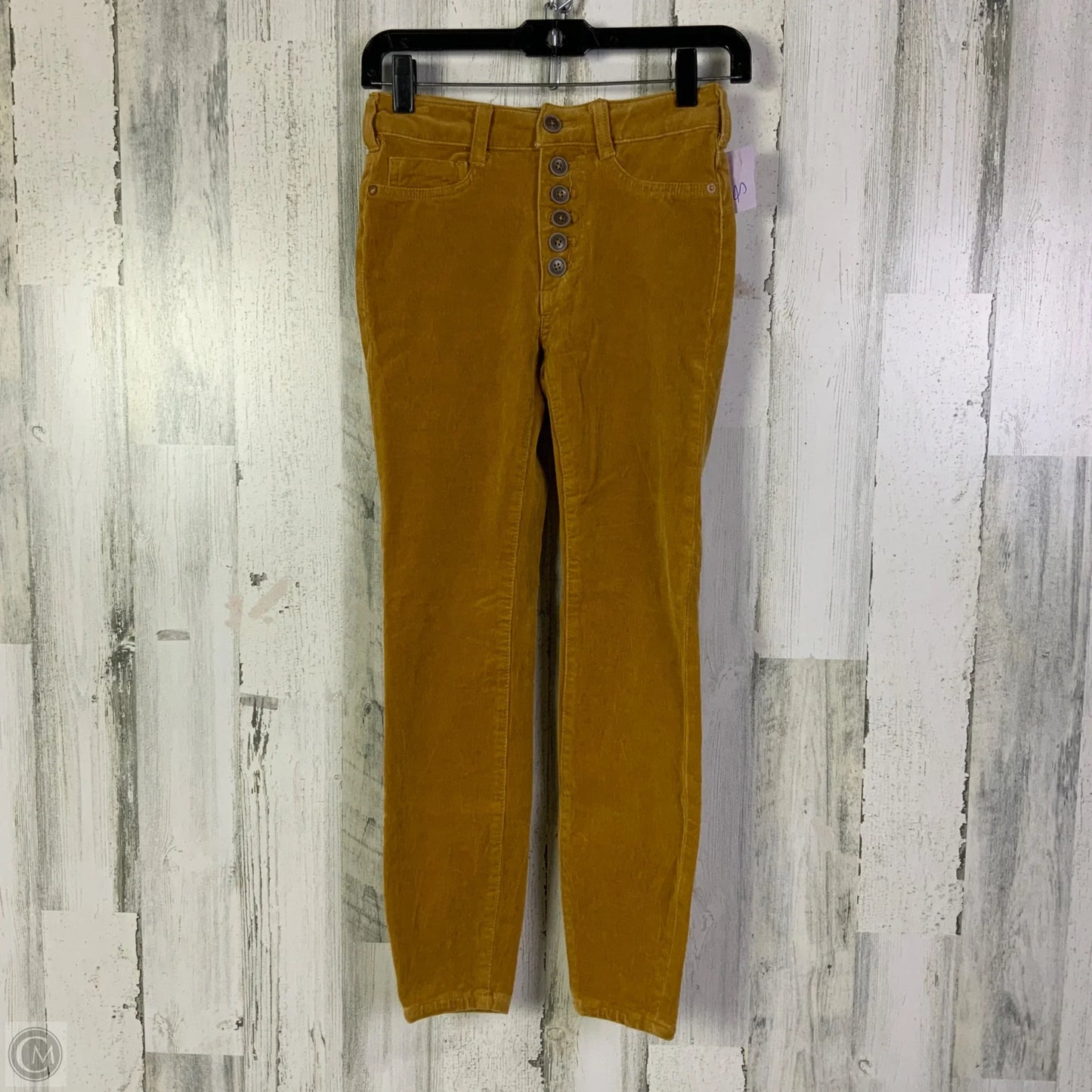 Pants Corduroy By Pilcro In Yellow, Size: 0