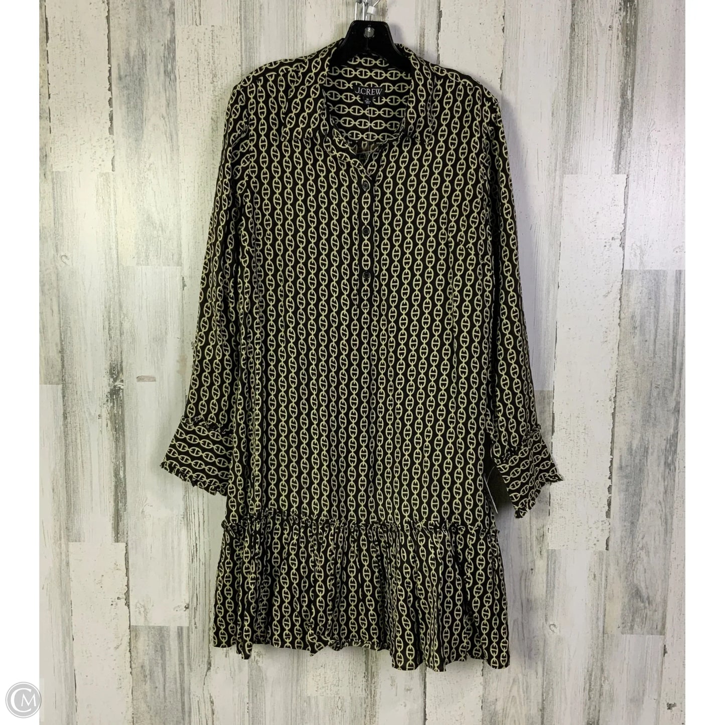 Dress Casual Short By J. Crew In Black & Cream, Size: Xl