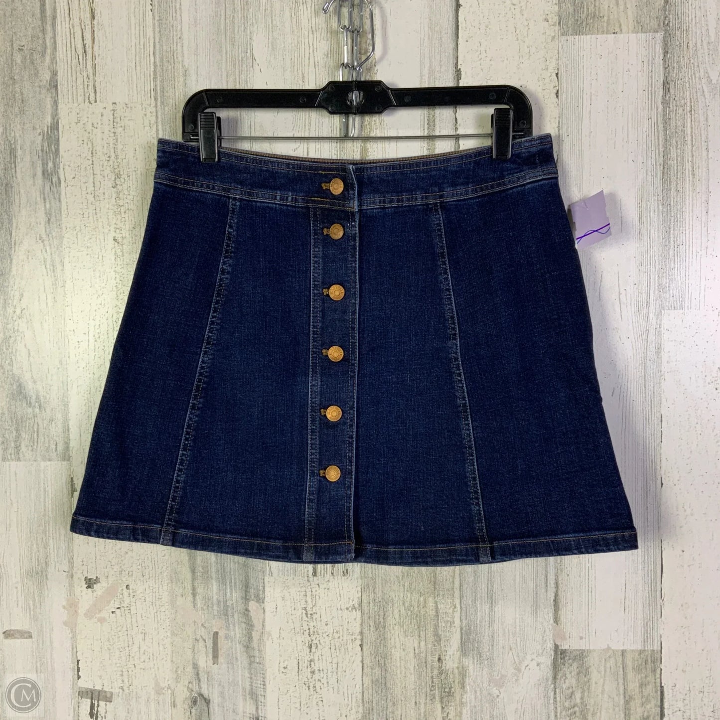 Skirt Mini & Short By Madewell In Blue Denim, Size: 10