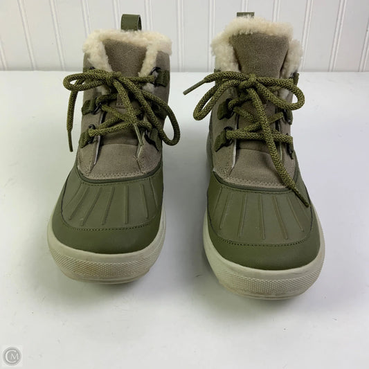 Boots Hiking By Nike In Green & Grey, Size: 7.5
