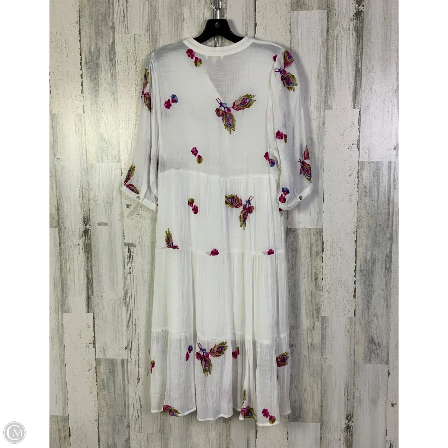 Dress Casual Midi By Figuero & Flower In White, Size: M
