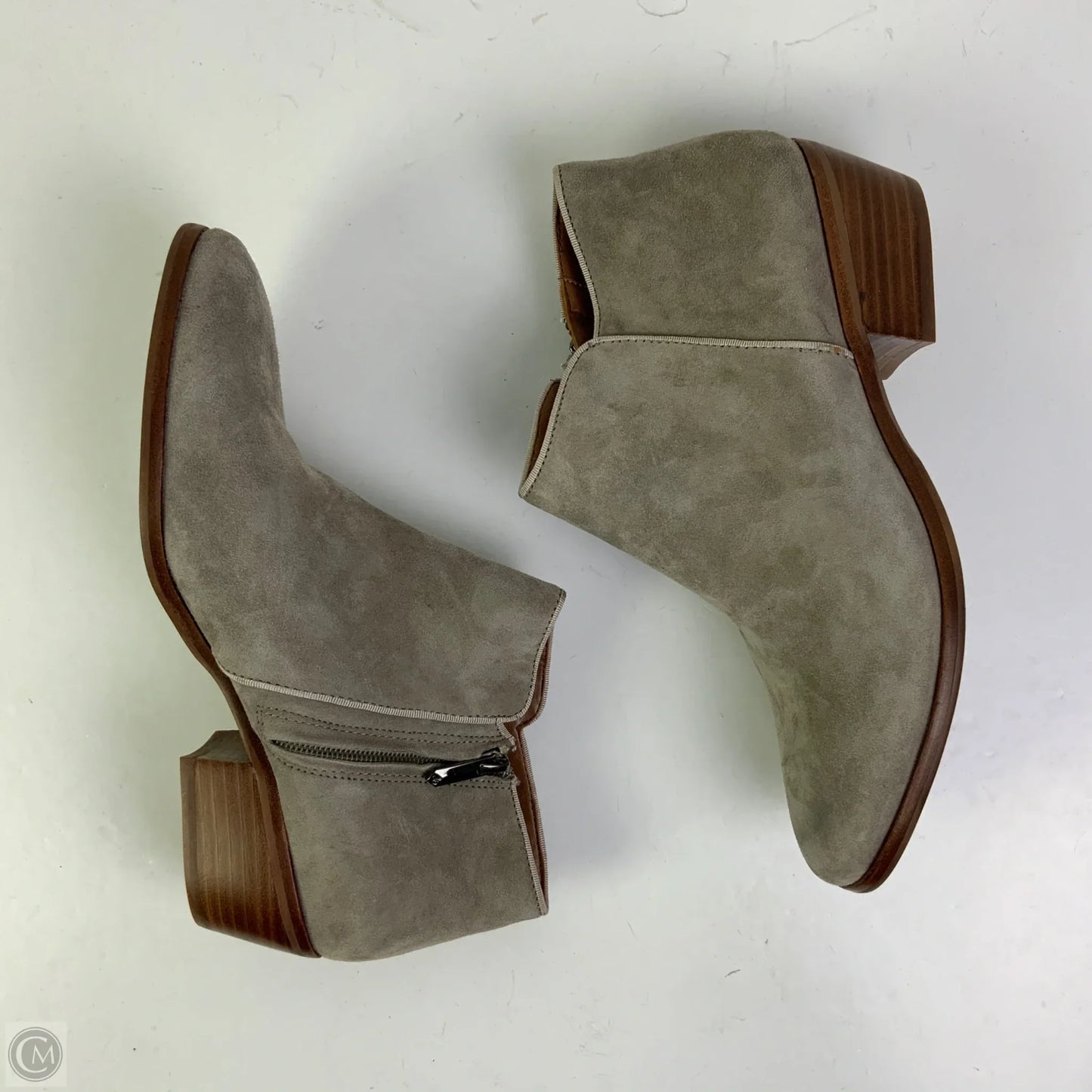 Boots Ankle Flats By Sam Edelman In Grey, Size: 9