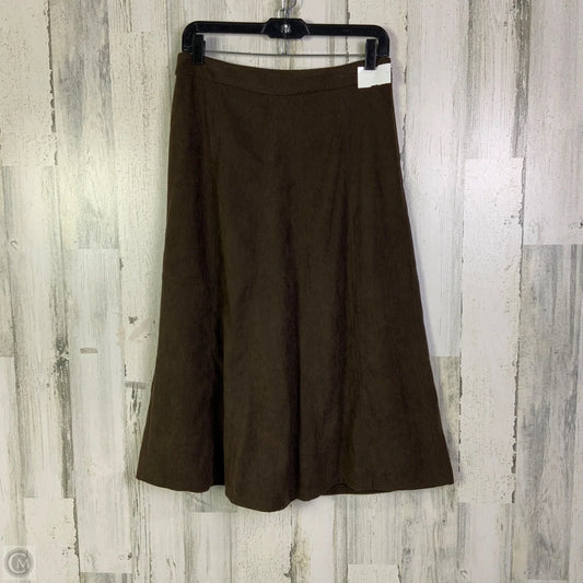 Skirt Midi By Christopher And Banks In Brown, Size: 4