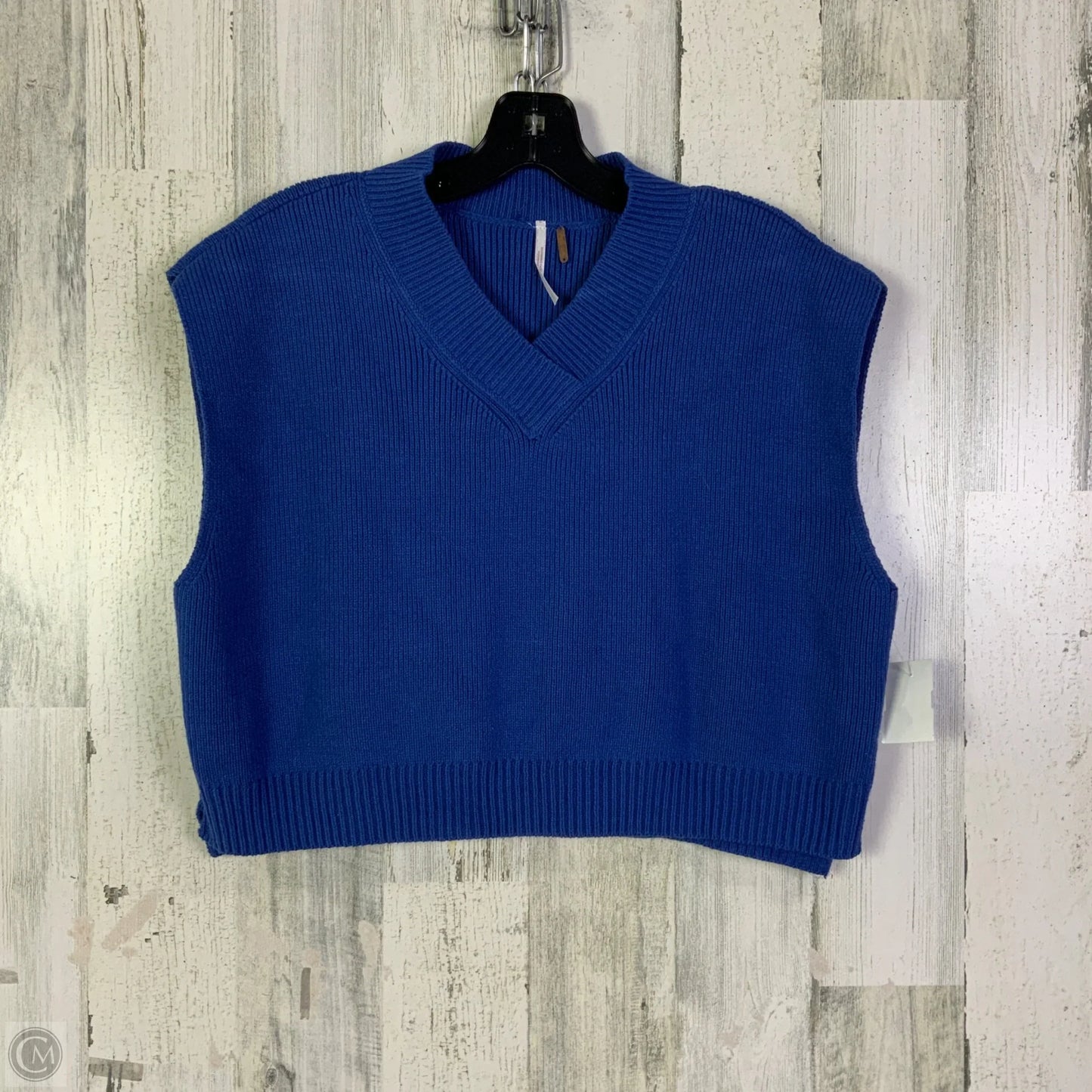 Vest Sweater By Free People In Blue, Size: S
