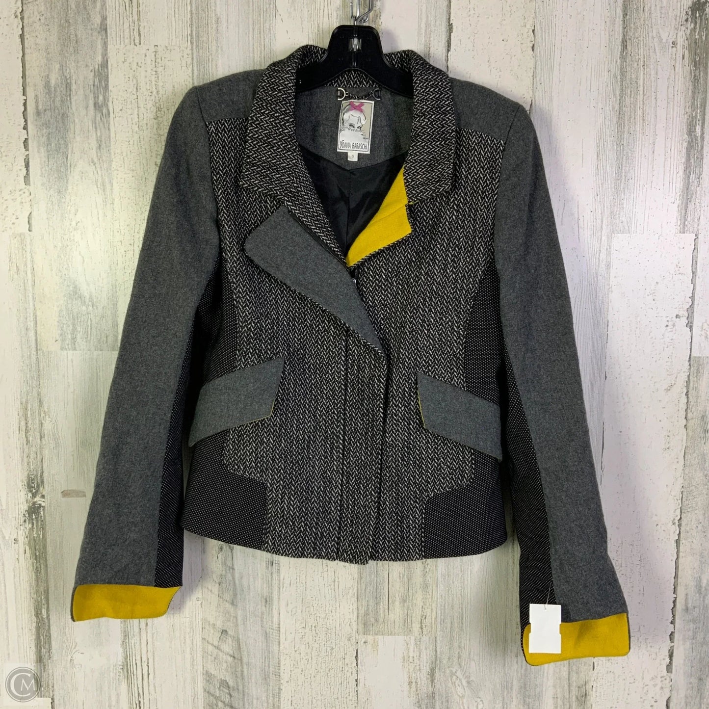 Blazer By Clothes Mentor In Grey, Size: S