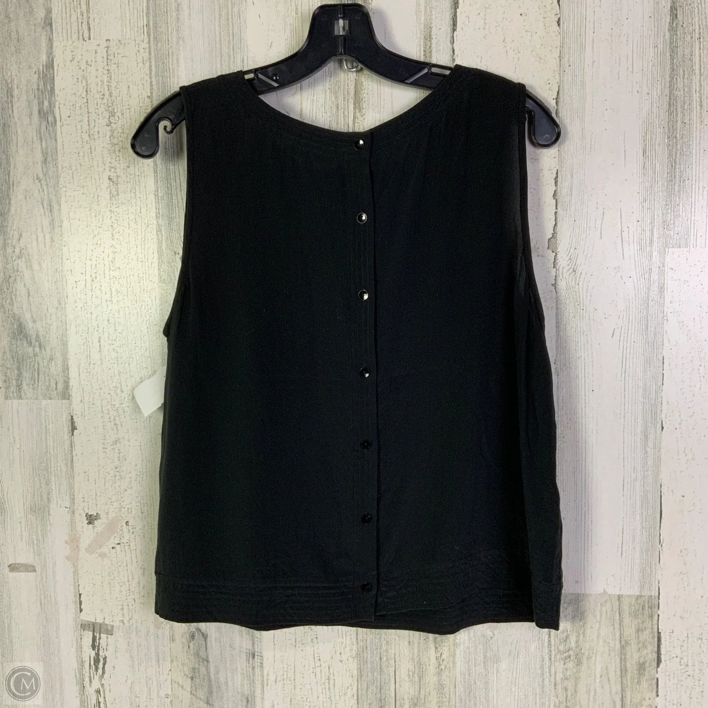 Top Sleeveless By Eileen Fisher In Black, Size: M