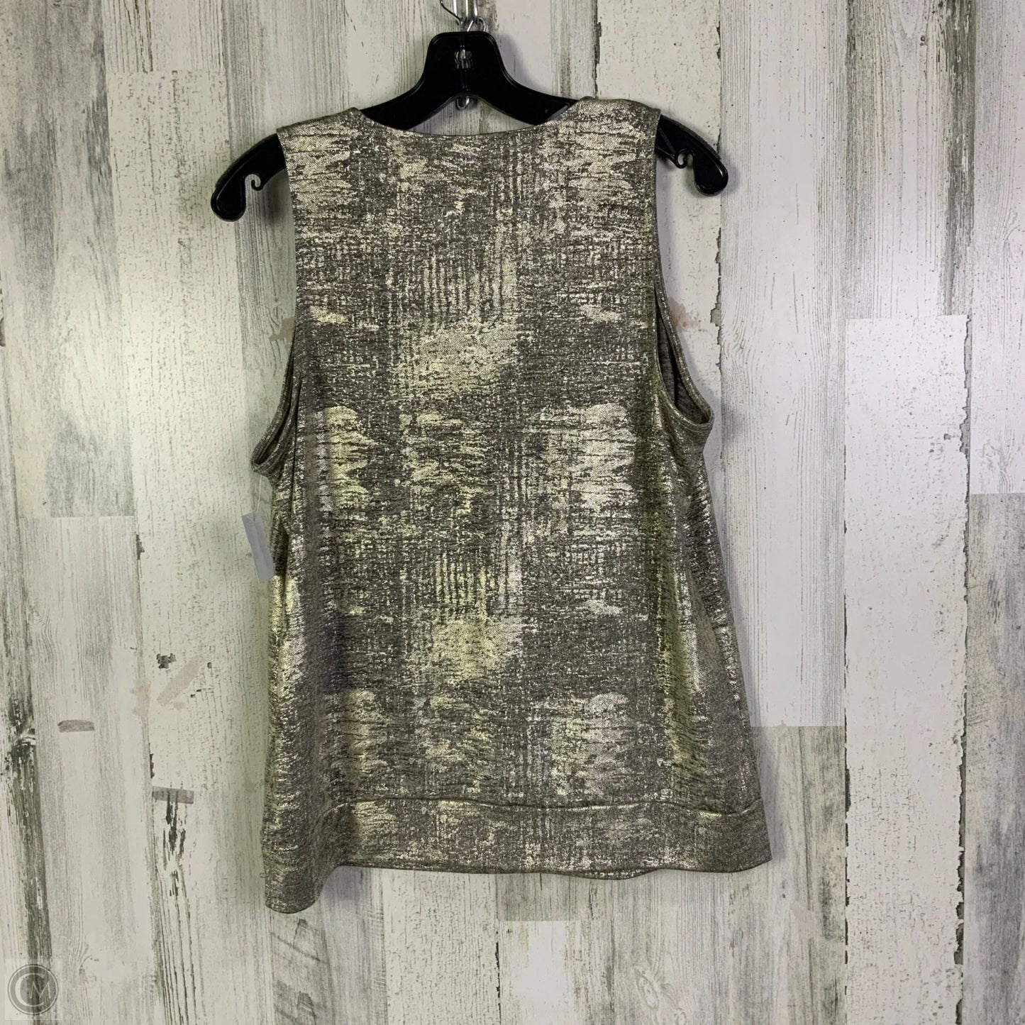 Top Sleeveless By Anthropologie In Gold, Size: L