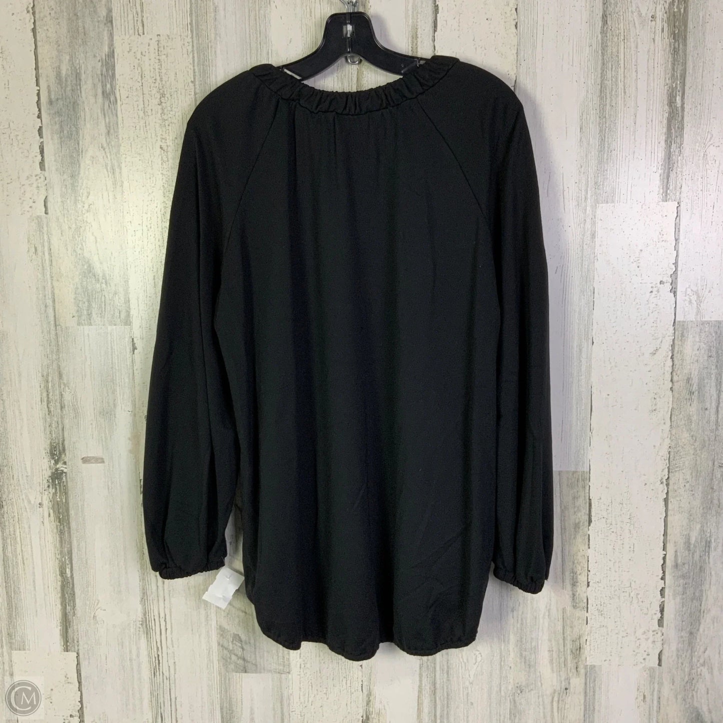 Top Long Sleeve By Cabi In Black, Size: M