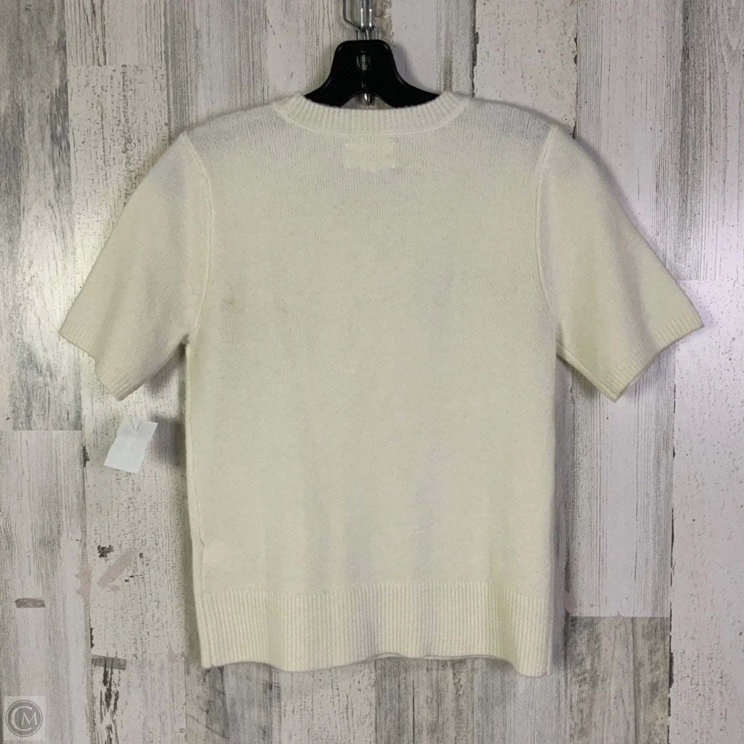 Sweater Short Sleeve By Lucky Brand In Cream, Size: M