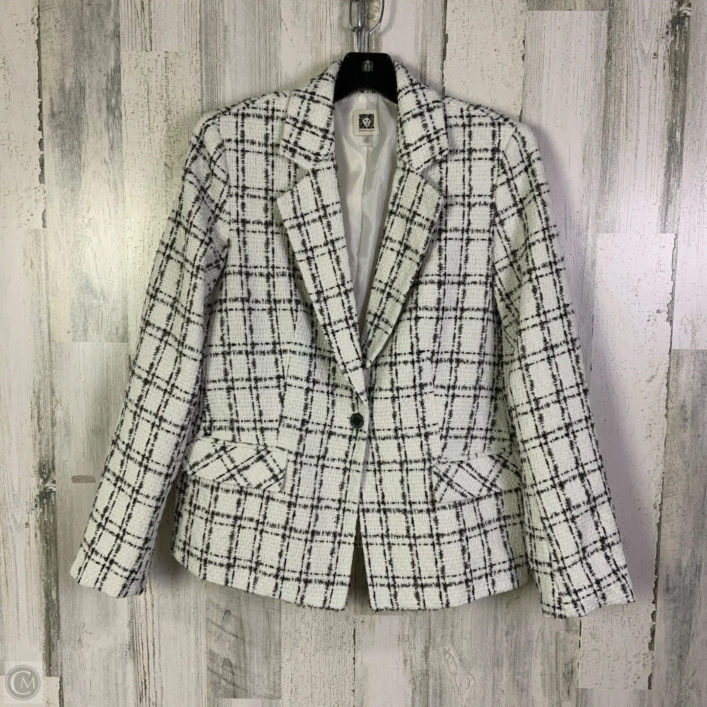 Blazer By Anne Klein In White, Size: M