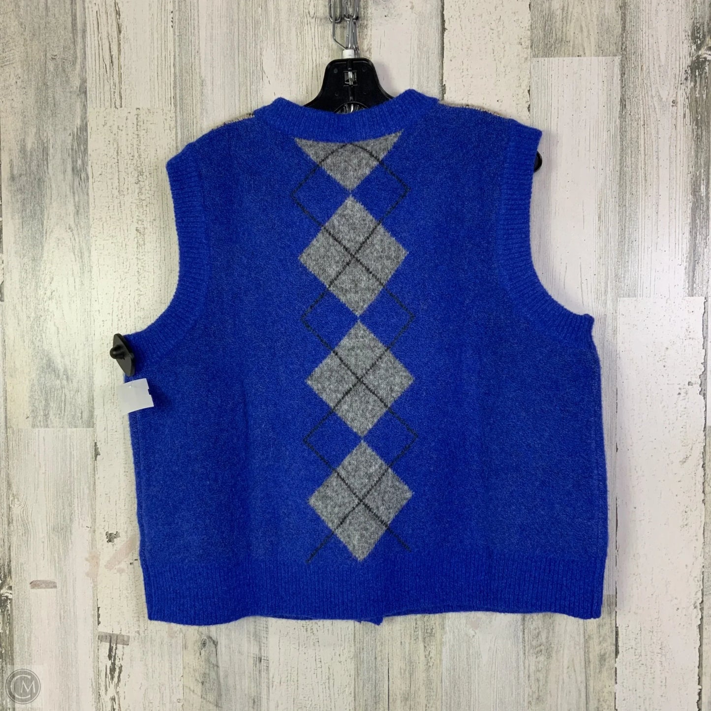 Vest Sweater By Anthropologie In Blue, Size: L