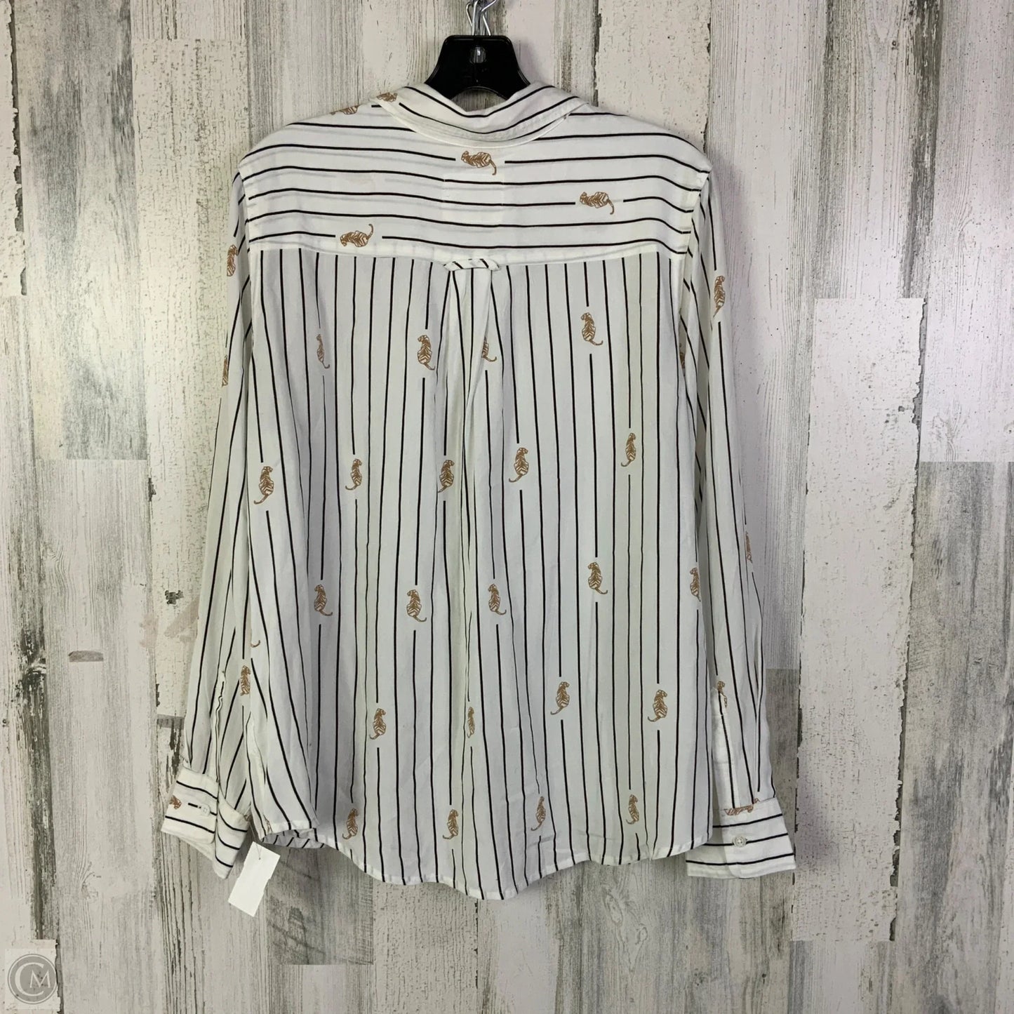 Top Long Sleeve By Rails In White, Size: L