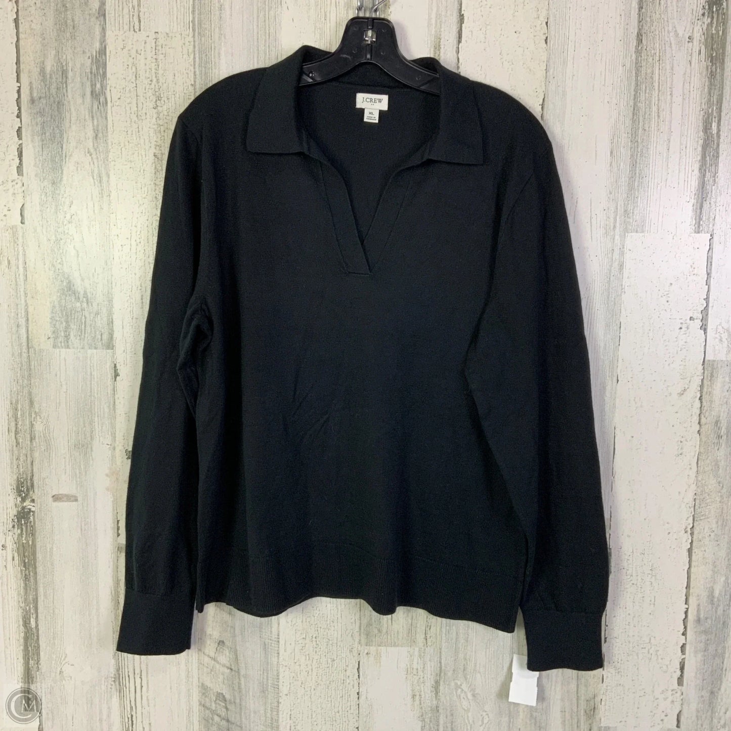 Top Long Sleeve By J. Crew In Black, Size: Xl