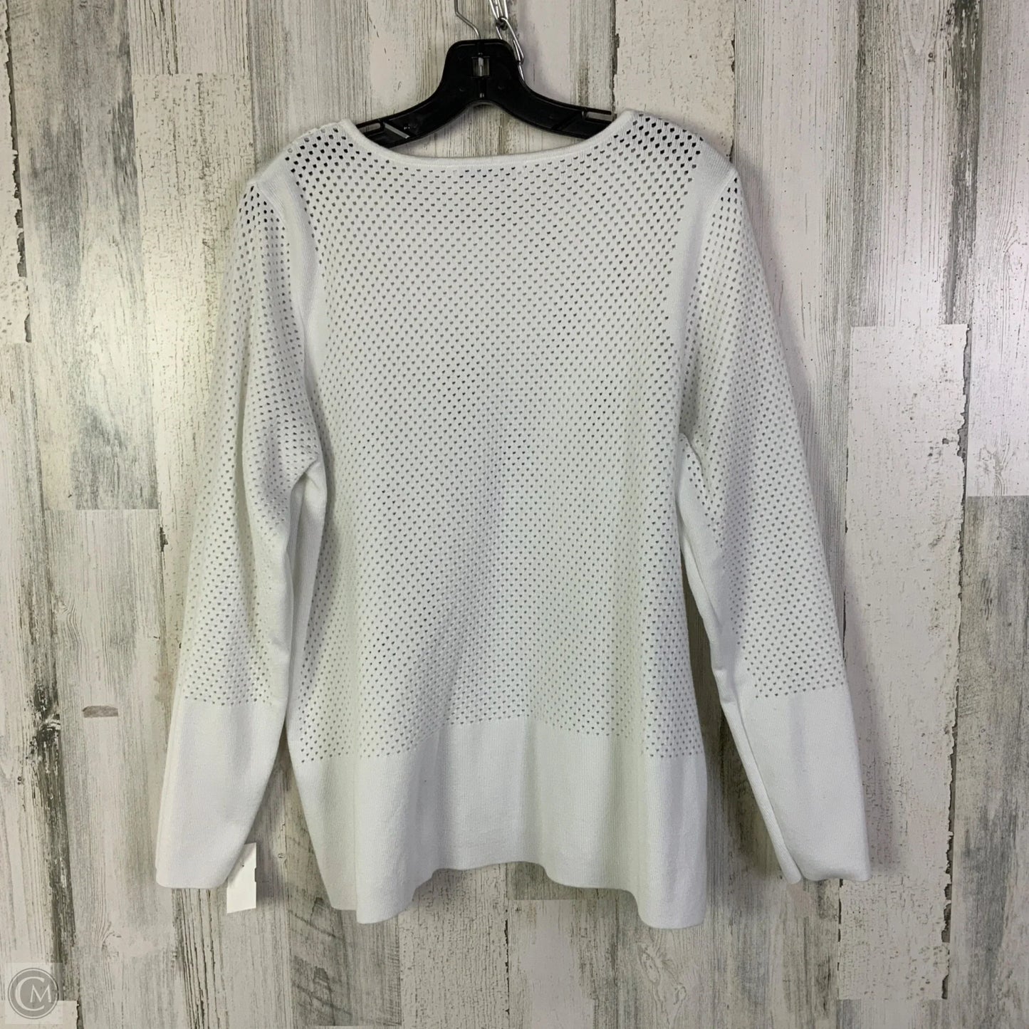 Sweater By Peter Nygard In White, Size: Xl