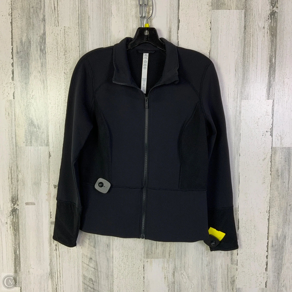 Athletic Jacket By Lululemon In Black, Size: 12