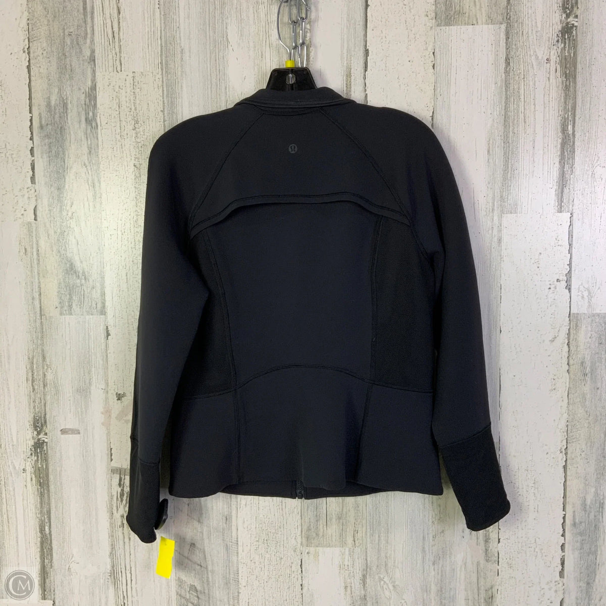 Athletic Jacket By Lululemon In Black, Size: 12