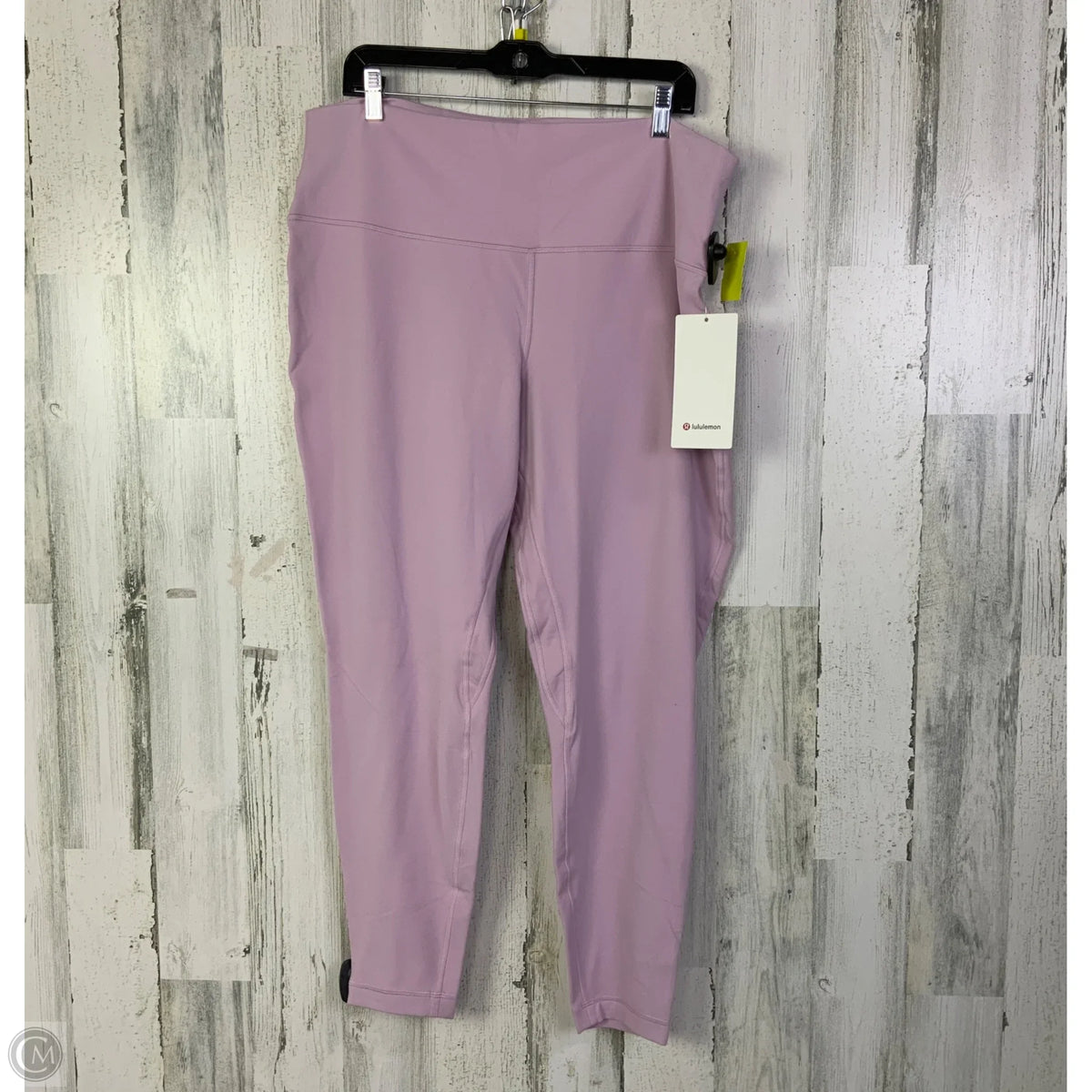 Athletic Leggings By Lululemon In Pink, Size: 20