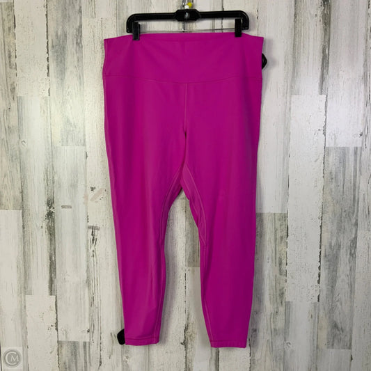 Athletic Leggings By Lululemon In Pink, Size: 20