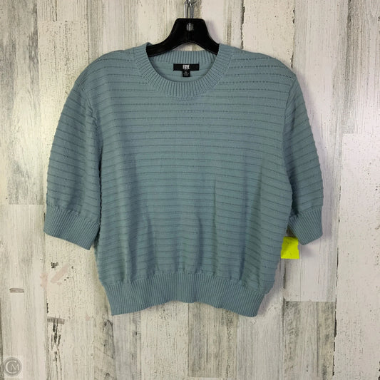 Top Short Sleeve Designer By Frye In Blue, Size: Xl